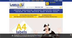 Desktop Screenshot of labels4u.co.uk